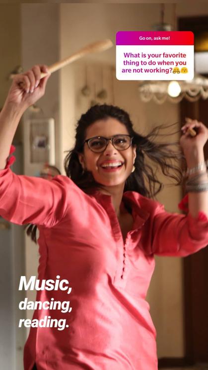 Kajol menjawab pertanyaan fan (Instagram/@kajol)