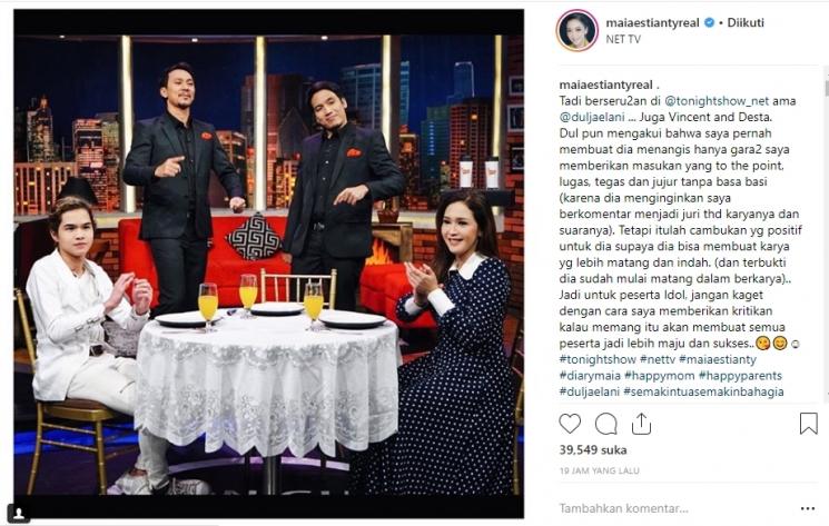 Maia Estianty dan Dul Jaelani. (Instagram/@maiaestiantyreal)
