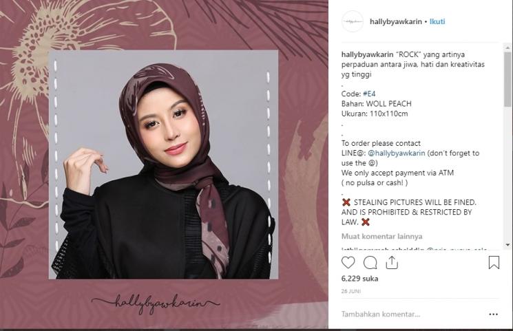 Bisnis Awkarin. (Instagram/@hallybyawkarin)
