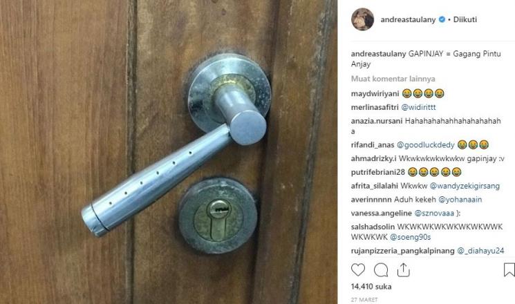 Singkatan kocak buatan Andre Taulany. (Instagram/@andreastaulany)