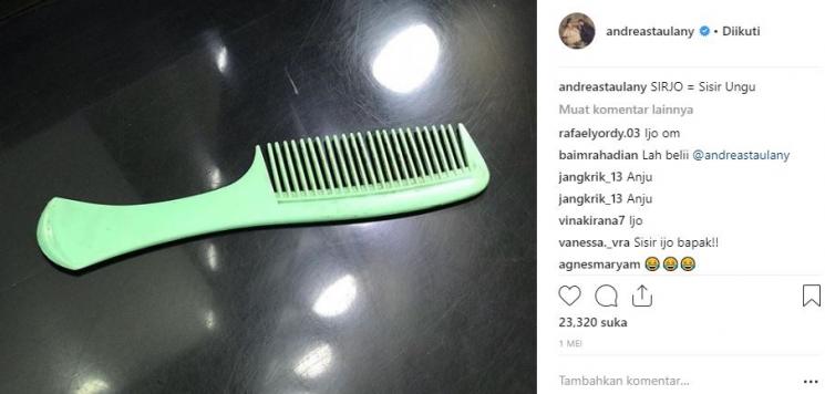 Singkatan kocak buatan Andre Taulany. (Instagram/@andreastaulany)