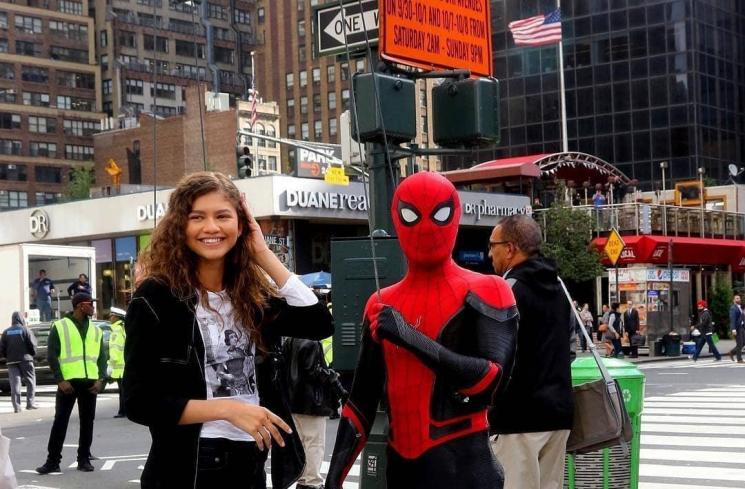 Zendaya dan Spiderman. (Instagram/@tom_holland_hollander)