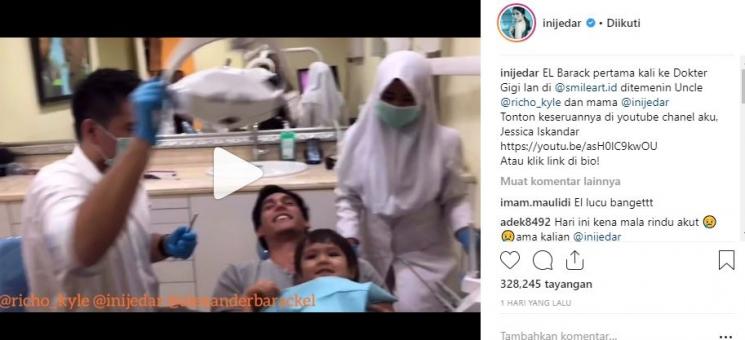 Richard Kyle, Jessica Iskandar dan El Barack Alexander. (Instagram/@inijedar)