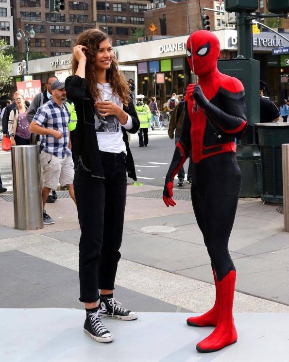 Zendaya dan Spiderman. (Instagram/@tom_holland_hollander)