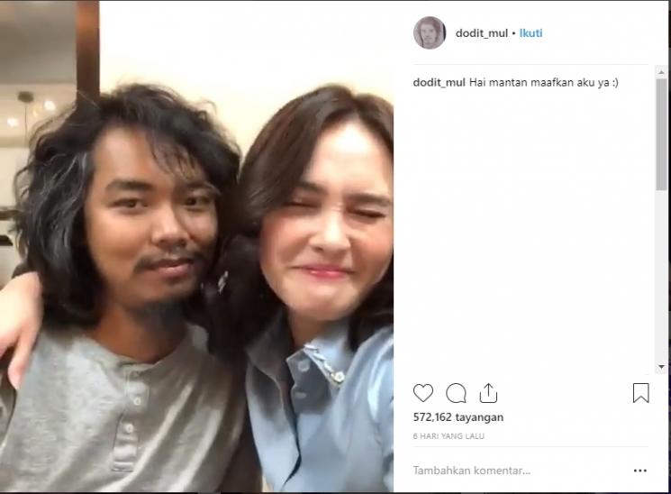 Kemesraan Dodit Mulyanto dan Shandy Aulia. (Instagram/@dodit_mul)