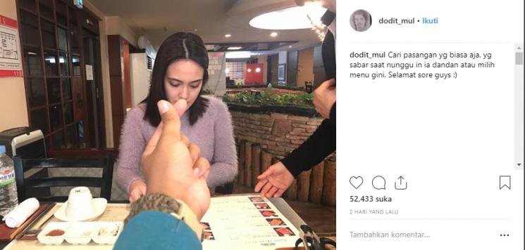 Kemesraan Dodit Mulyanto dan Shandy Aulia. (Instagram/@dodit_mul)