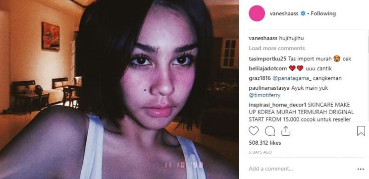 Vanesha Prescilla. (Instagram/@vaneshaass)