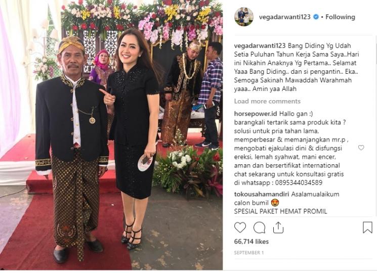 Vega Darwanti (Instagram/@vegadarwanti123)