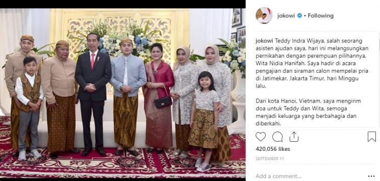 Joko Widodo  (Instagram/@jokowi)