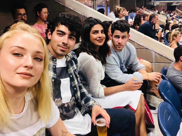 Priyanka Chopra, Nick Jonas, Joe Jonas dan Sophie Turner (Instagram/@nickjonas)