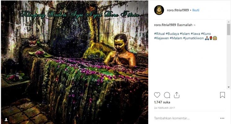 Ritual Roro Fitria. (Instagram/@roro.fitria1989)
