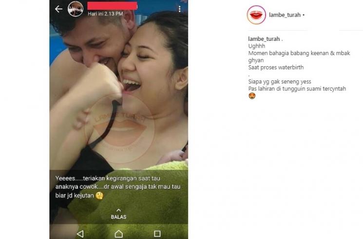 Momen kelahiran ponakan Pevita Pearce. (Instagram/@lambe_turah)