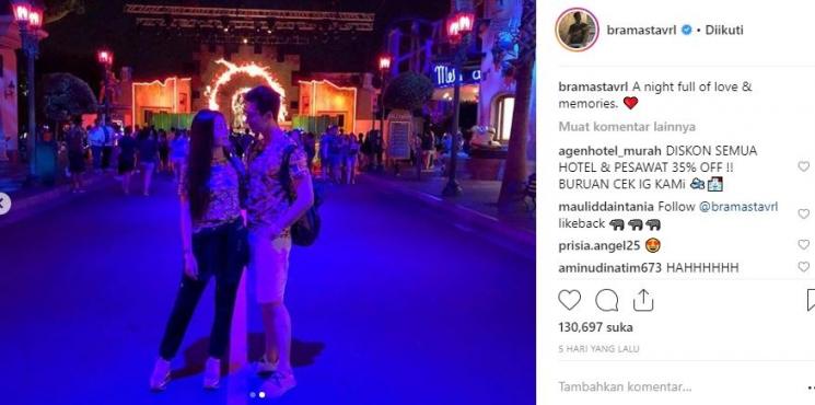 Natasha Wilona dan Verrell Bramasta. (Instagram/@bramastavrl)
