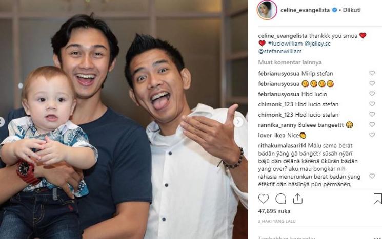Pesta ulang tahun Cio. (Instagram/@celine_evangelista)
