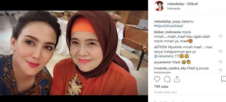 Rieke Diah Pitaloka dan Leslie Sulistiowati. (Instagram/@riekediahp)