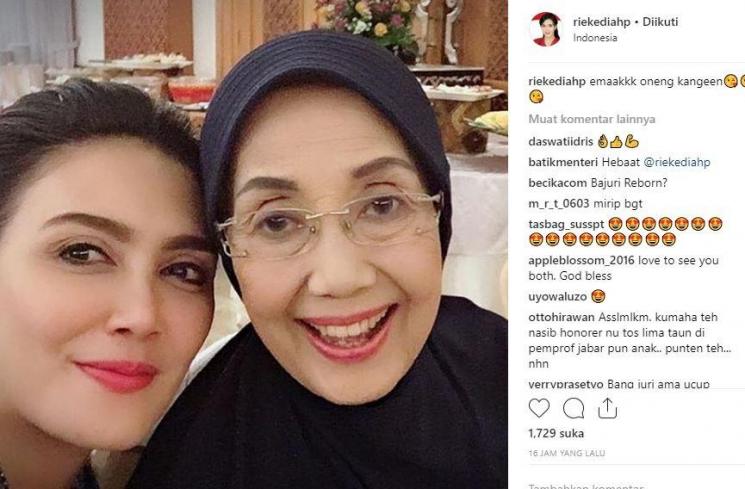 Rieke Diah Pitaloka dan Nani Wijaya. (Instagram/@riekediahp)