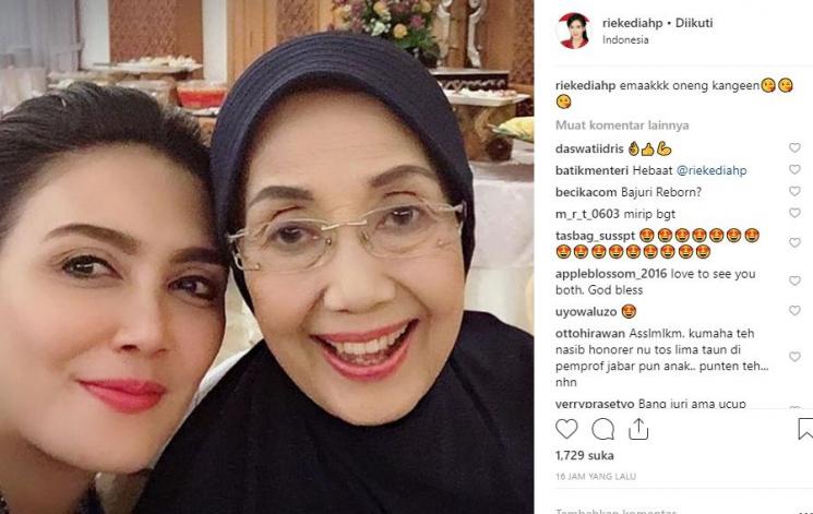 Rieke Diah Pitaloka dan Nani Wijaya. (Instagram/@riekediahp)