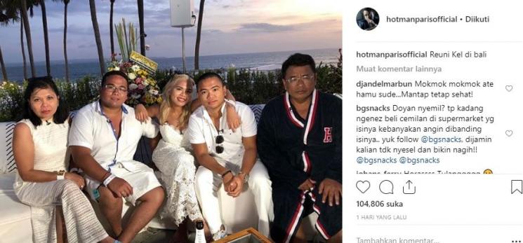 Pesta ulang tahun Hotman Paris di Bali. (Instagram/@hotmanparisofficial)