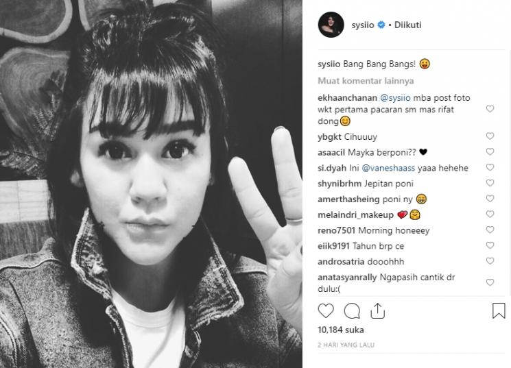 Potret masa remaja Sissy Priscillia  (Instagram/@sysiio)