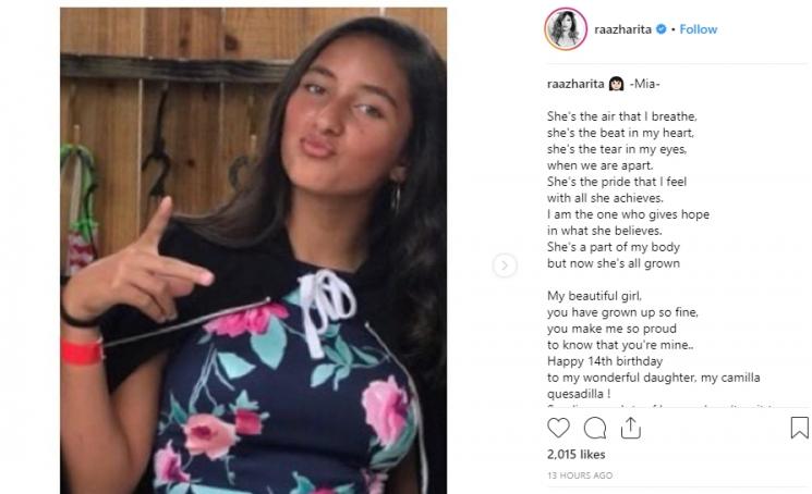 Putri Rahma Azhari (Instagram/@raazharita)