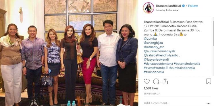 Keluarga Ashanty. (Instagram/@lizanataliaofficial)