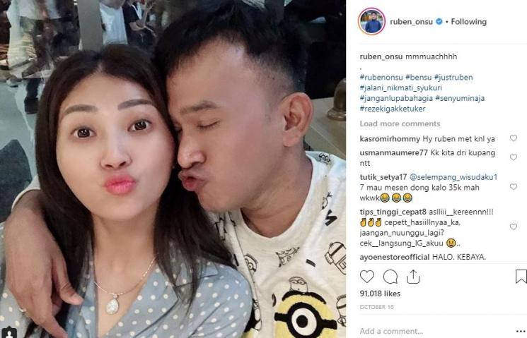 Sarwendah dan Ruben Onsu. (Instagram/@ruben_onsu)
