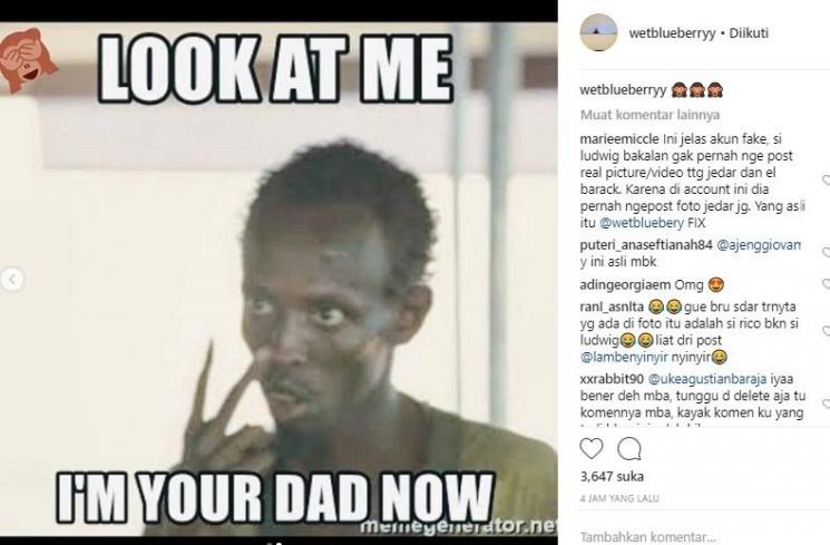 Postingan akun dengan nama Ludwig Waldburg. (Instagram/@wetblueberryy)