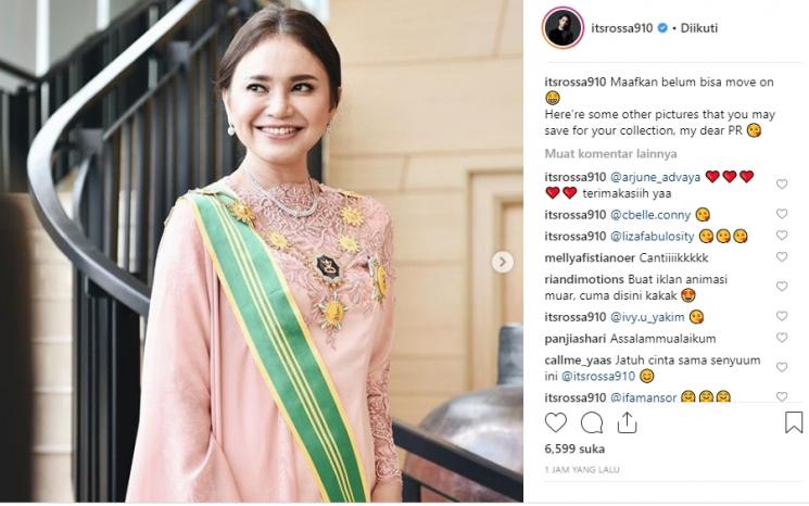 Rossa dapat gelar Dato Sri dari Malaysia (Instagram/@itsrossa910)