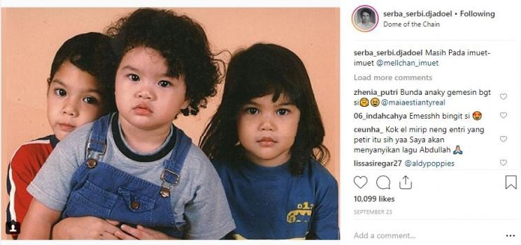 Al Ghazali, Dul Jaelani dan EL Rumi. (Instagram/@serba_serbi.djadoel)