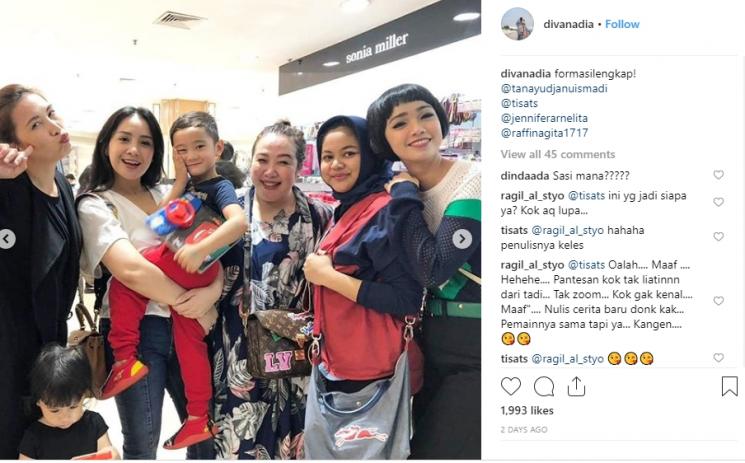 Reuni Di Sini Ada Setan (Instagram/@divanadia)
