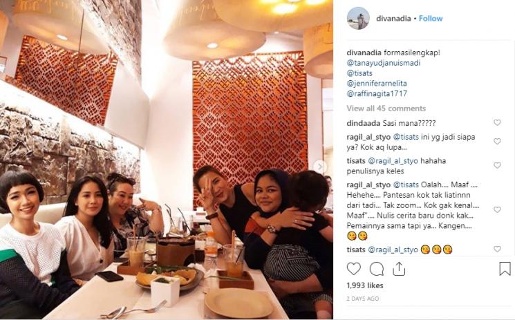 Reuni Di Sini Ada Setan (Instagram/@divanadia)