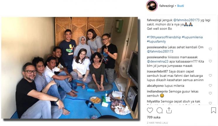 Pemain Lupus Milenia reuni (Instagram/@fahrezirgi)