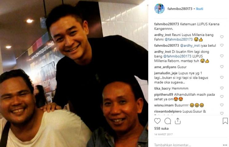 Pemain Lupus Milenia reuni (Instagram/@fahmibo280173)