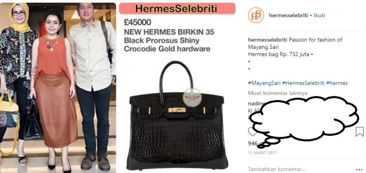 Koleksi Tas Hermes Mayangsari (Instagram/@hermesselebriti)