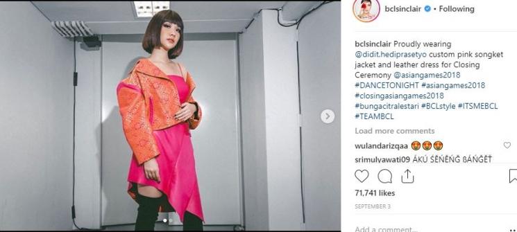 Bunga Citra Lestari. (Instagram/@bclsinclair)