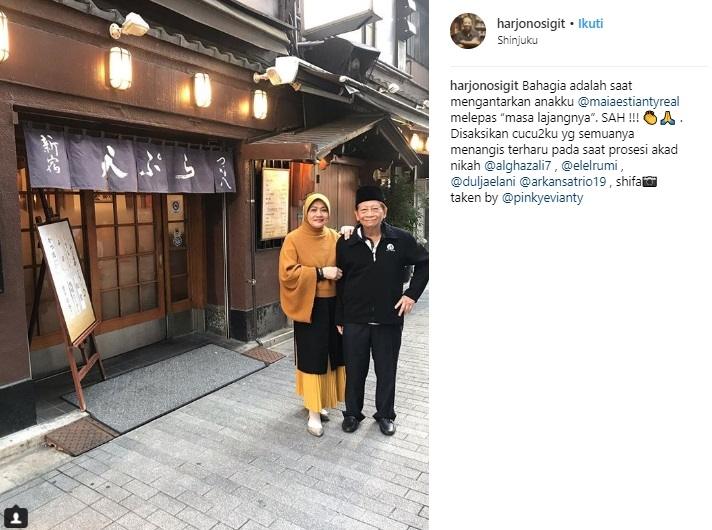 Postingan ayah Maia Estianty, Harjono Sigit. (Instagram/@harjonosigit)