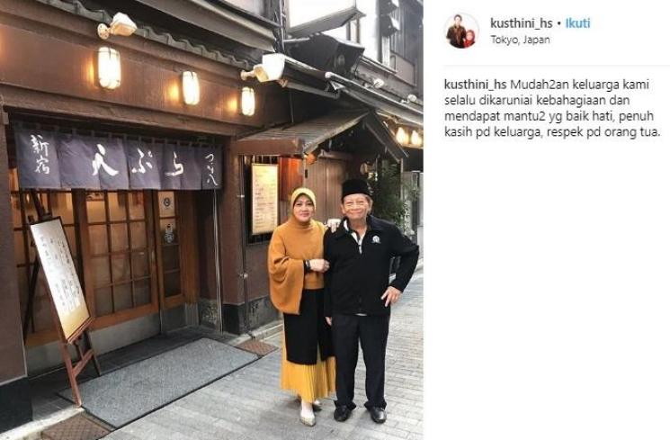 Postingan ibu Maia Estianty, Kusthini Harjono Sigit. (Instagram/@kusthini_hs)