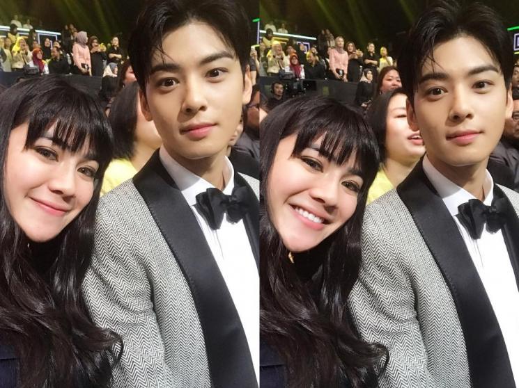 Felicya Angelista dan Cha Eun Woo. (Instagram/@felicyangelista_)