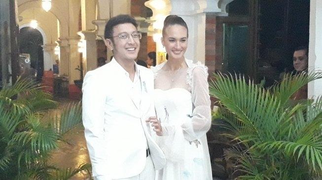 Nadine Chandrawinata dan Dimas Anggara (Suara.com/Ismail)