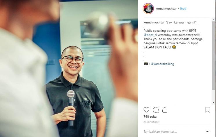 Kemal Mochtar berhasil turunkan berat badan. (Instagram/@kemalmochtar)
