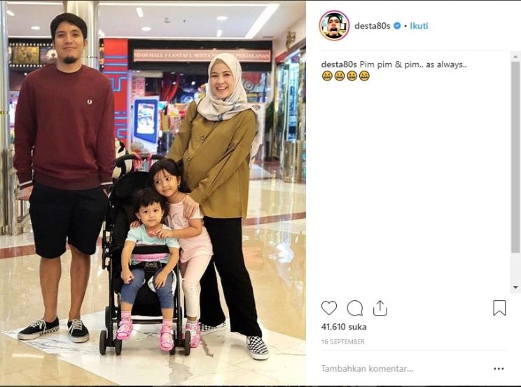 Keluarga Desta. (Instagram/@desta08)