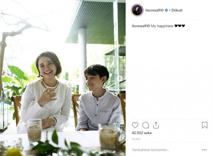Rossa dan Rizky Langit Ramadhan. (Instagram/@itsrossa910)