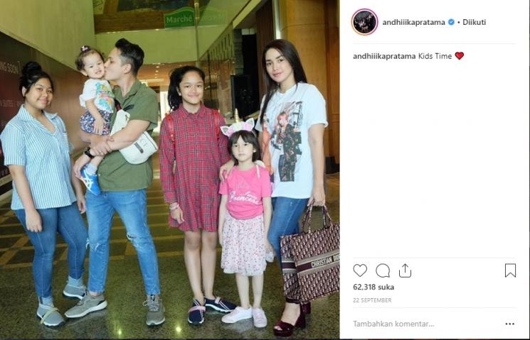 Keluarga Andhika Pratama. (Instagram/@andhiiikapratama)