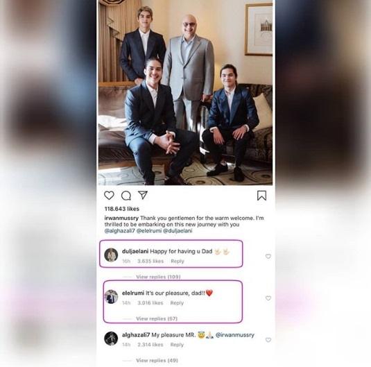 Komentar Al El Dul di postingan Irwan Mussry. (Instagram/@lambe_turah)