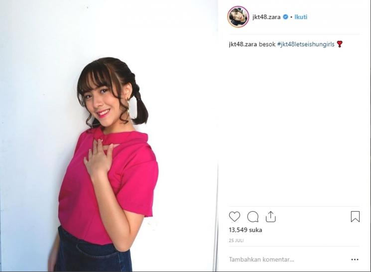 Zara JKT48. (Instagram/@jkt48.zara)