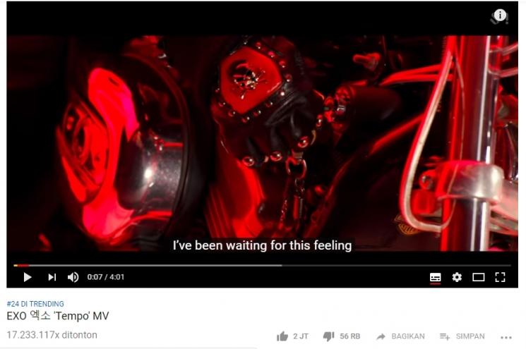 MV Tempo tembus 17 juta penonton. (Youtube/SM Town)