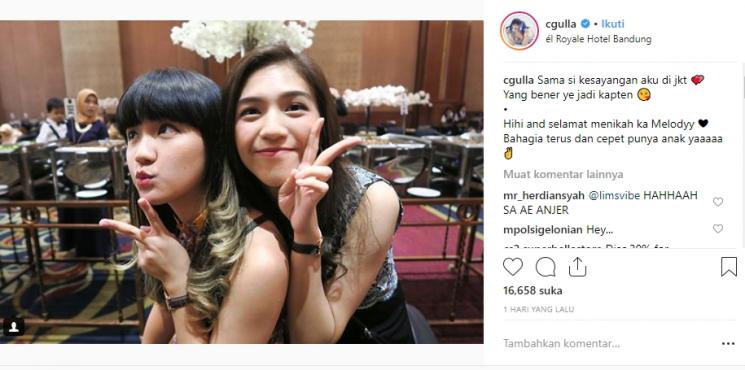 Cindy Gulla dan Gaby JKT48 (Instagram/@cgulla)