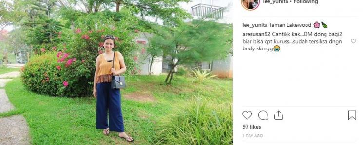 Yunita Lestari. (Instagram/@lee_yunita)