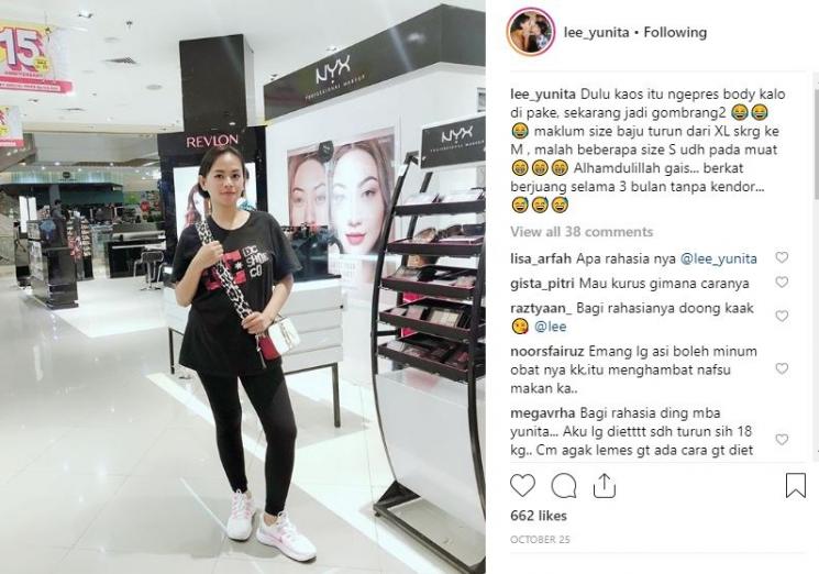 Yunita Lestari. (Instagram/@lee_yunita)