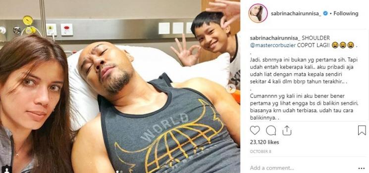 Deddy Corbuzier dan Sabrina Chairunnisa. (Instagram/@sabrinachairunnisa_)